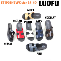 E7190SH2WK LUOFU ORIGINAL jelly sandal karet empuk murah selop wanita sendal import cewek