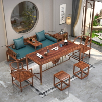 家具 羅漢床新中式木實木沙發茶桌椅組合榆木禪意家具