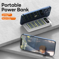 Portable power bank 80000mAh large capacity camping lamp two-way fast charging mobile phone universal emergency power supply