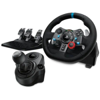G920 Driving Force Racing Wheel + G Driving Force Shifter Bundle, Stainless Steel, 100% Original