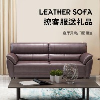 北歐風真皮沙發歐式頭層牛皮小戶型皮藝沙發客廳三人沙發辦公家用
