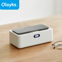 Olayks Ultrasonic Cleaner Sonicator Bath 45000Hz Degas For Watches Contact Lens Glasses Denture Teeth Electric Makeup Razor 220V