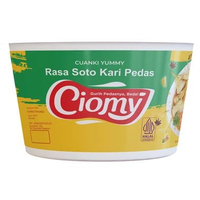 CIOMY Cuanki Instan Non MSG Chicken Cheese Cup Spicy Reguler Lite Tahu Lidah Kering Besar kecil vira