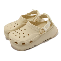 【Crocs】洞洞鞋 Hiker Xscape Clog 男女鞋 香草色 米白 經典獵戶 克駱格 厚底 卡駱馳(208365108)