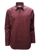 เสื้อเชิ้ตผู้ชาย คอปก แขนยาว BAB5220P4MR - สีแดง