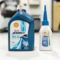 PAKET OLI SHELL AX7 SCOOTER 650ML DAN OLI GARDAN SHELL 120ML 100% ORI SCAN BARCODE TEMBUS PAKET GARD