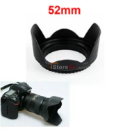 2pcs 52mm Flower Petal Lens Hood For canon nikon sony D3100 D5000 D3000 D40/D40X/D50/D60 AF-S DX 18-55mm filter lens