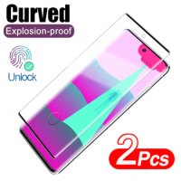 2Pcs Curved Tempered Glass Screen Protector For Samsung Galaxy S23 S22 S20 S24 S21 Plus Ultra S21 S23 FE Note 9 10 20 Plus Glass