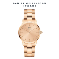Daniel Wellington DW 手錶 ICONIC LINK UNITONE 28mm精鋼錶-特調玫瑰金DW00100401