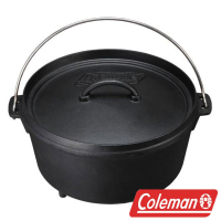 【美國Coleman】SF荷蘭鍋 12吋 鍋子 鑄鐵鍋 燉煮鍋 野炊 湯鍋 露營 CM-9391J
