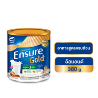 เอนชัวร์ โกลด์ อาหารสูตรครบถ้วน สูตรโปรตีนจากธัญพืช 3 ชนิด ผสมวิตามินและเกลือแร่ กลิ่นอัลมอนด์ 380 ก
