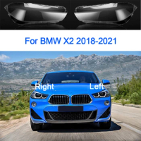 Car Lens Cover Left/Right For BMW X2 F39 2018 2019 2020 2021 Headlight Cover Clear Faros Delanteros Shell Car Accessoires