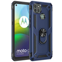 For Motorola Moto G9 Power Case Cover Armor Rugged Military Car Holder Ring Case for Motorola MotoG9 Moto G9 Power G9power 6.8