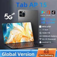 2024 Original Global Version Tablet Android Pad 15 Pro 16GB+1TB Snapdragon 870 Tablets PC 5G Dual SIM Card or WIFI HD 4K Mi Tab