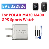 EVE 322826 Battery For POLAR M430 M400 GPS Sports Watch Rechargeable Battery 322826 190mAh Battery + Free Tools