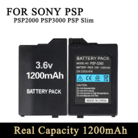 PSP Battery 3.6V 1200mAh Rechargeable Lithium Batteries Replacement Real Capacity For Sony PSP2000 PSP3000 PSP-S110 Gamepad