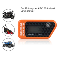 Wireless Vibration Hour Meter Auto Engine Timer Counter Gauge Motorcycle Accessories For Motocross Boat Snowmobile Chainsaw ATV