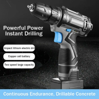 New 12V Electric Cordless Screwdriver Mulfunctions Wireless Power Impact Drill Mini Lithium Battery Charging Hand Drill Tools