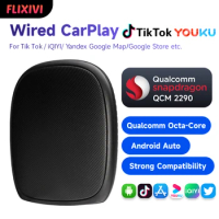 Wireless CarPlay Ai Box QCM6125 Android 13 Plus 4GLTE Android Auto Apple Car Play Streaming Box 8GRAM