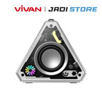 VIVAN VS22 Speaker Bluetooth Portable Original Wireless Speaker Mini Mechanical Punk Transparan Blue