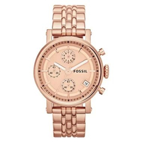 FOSSIL Original Boyfriend Chronograph Rose Gold ES3380 Jam Tangan Wanita Rose Gold