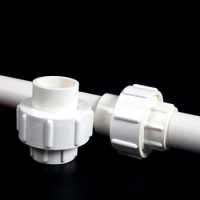 20/25mm Equal PVC Union Straight Connector Aquarium Tank Water Pipe Fittings Garden Irrigation System Hydroponic Water Connector