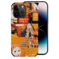Runa Collage For Wireless Charge Phone Case For Iphone 15 14 13 12 11 Pro Max Mini Plus Xr 8 7 Cover Runa Orange Aesthetic