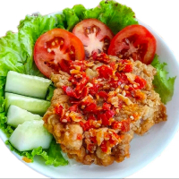 Ayam Geprek sambel bledek