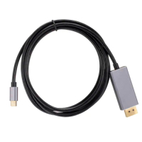 1.8m USB C to Display Port-compatible Cable 8K 60Hz USB 3.1 Type C to DP Cable for Samsung S22 Serie MacBook Air Pro DELL Lenovo