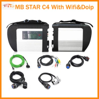 S++ Quality MB Star C4 SD Connect Obd2 Scanner Star diagnosis C4 Mercede-s Ben-z Diagnostic Tool Support C4 Doip with Lan Cable
