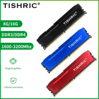 TISHRIC Ram Memory DDR4/DDR3 8GB 16GB 3200Mhz 1600mhz 2400mhz 2666mhz with Heat Sink for PC Desktop X79 X99 Motherboard Memoria