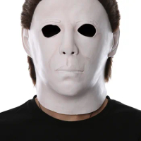Michael Cosplay Myers Mask Halloween Scary Terror All Face 100% Latex Murderer Killer Mask Adult Party Masquerade Props