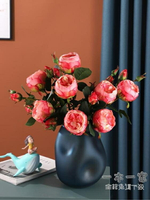 仿真花束 高檔仿真奧斯丁玫瑰花餐桌裝飾插花擺件干花花束攝影拍攝道具擺設