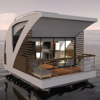 Modern Mobile Home On The Water Modular Home Small Floating Homes Tiny House Boat Floating Hotel Houseboat Prefab Houses