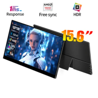 15.6 /17.3 Inch 144Hz HDR Portable Monitor with 1MS Response FreeSync Metal Shell for Xbox PS4/PS5 Switch Laptop Gaming Monitor