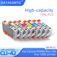 New Compatible CLI-42 Ink Cartridge For Canon PIXMA Pro-100 Pro-100S Printer Pro100 ink Cartridge cli42BK C Y GY LGY M PC PM ink