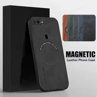 Case OPPO A5S / A7 /A11K / F9 / F9 PRO Casing Magsafe Luxury Magnetic OPPO A5S HITAM