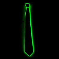 Glowing Tie For Men EL Wire Neon LED Luminous Neck Tie Gift Wedding Party Luminous Light Up Decoration DJ Bar Clothing Prop