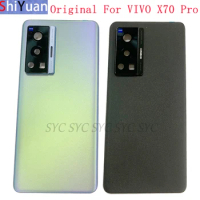 Original Battery Cover Rear Door Housing Case For VIVO X70 Pro Back Cover with Logo Replacement Repair Parts