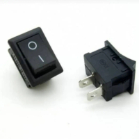 Switch on off Saklar on off 2 pin hitam