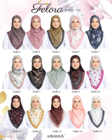 BAWAL SQUARE COTTON VOILE PREMIUM FELORA SERIS 7.0