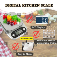 Penimbang Dapur Digital Berat Gram Makanan Mini Elektronik Pentimbang Gantung Kek Tepung Buah Sayur 