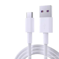 Fast Charge 5A USB Type C Cable for Samsung S20 S9 S8 Xiaomi Huawei P30 Pro Mobile Phone Charging Wire White Cable