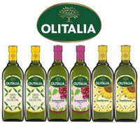 【Olitalia 奧利塔】純橄欖油+葡萄籽油+葵花油禮盒組(1000mlx6瓶--3禮盒裝)