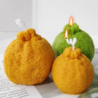 Emulate Ugli Fruit Candle Silicone Mold Ugly Orange Soap Resin Plaster Mould Chocolate Cake Drink Ice Tray Tea Table Decor Gifts