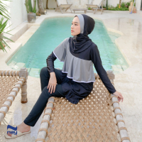 (NAY ALESHA) Women Muslimah Swimming Suit Swimwear Baju Renang Muslimah