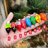 Mồi lure nhái hơi săn mồi cá lóc, cá quả các loại cá ham ăn, nhái hơi Sấm Sét 4cm nặng 5g