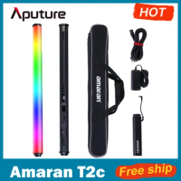 Aputure Amaran T2c RGB Full-Color LED Tube Light,2500K-7500K,CRI 95+TLCI 98+ Wand Stick,15 Effects APP Control