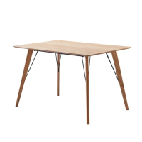 【MUNA 家居】米蘭達4.6尺木紋餐桌/9919-140(餐桌 休閒桌 桌子)