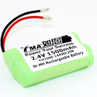 Ni-MH 2.4V 1500mAh Rechargeable Battery for Cordless DECT Phone replace GP T449 80AAM2BMU 14490C2SB